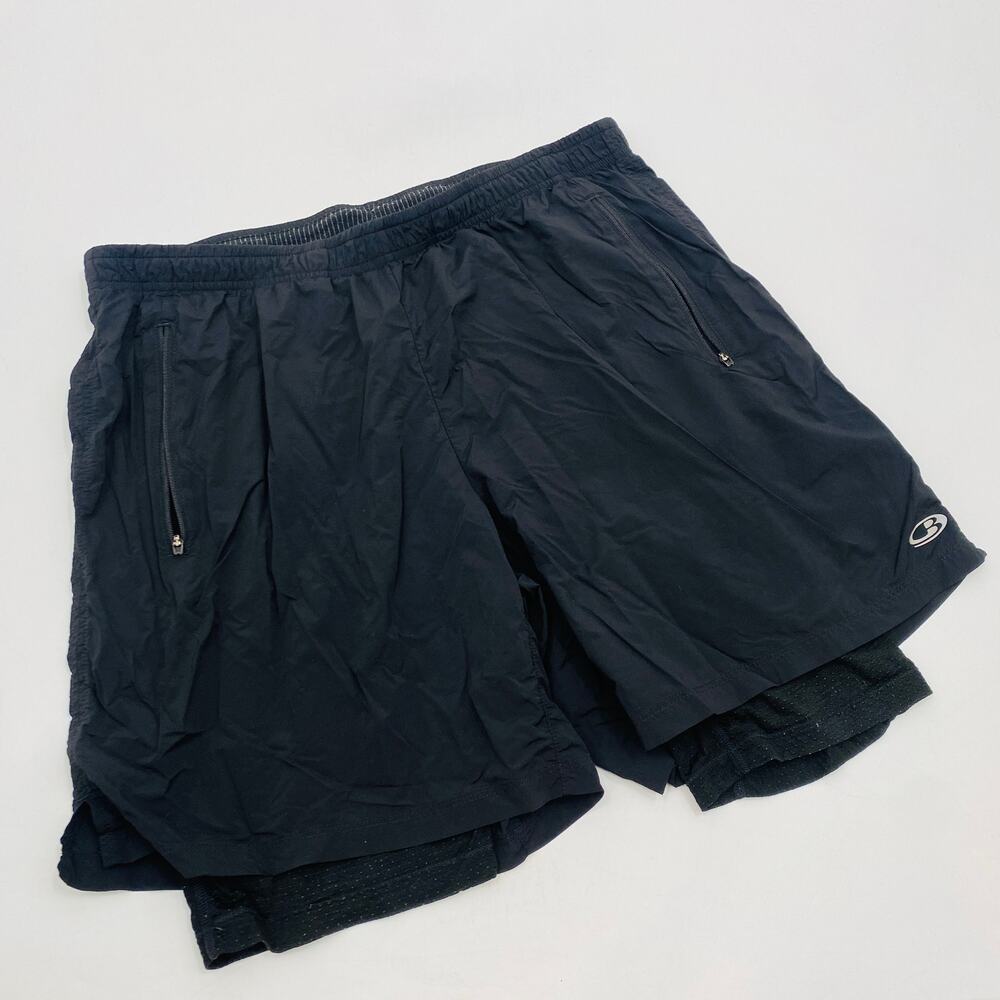 Icebreaker cool lite black lined athletic shorts